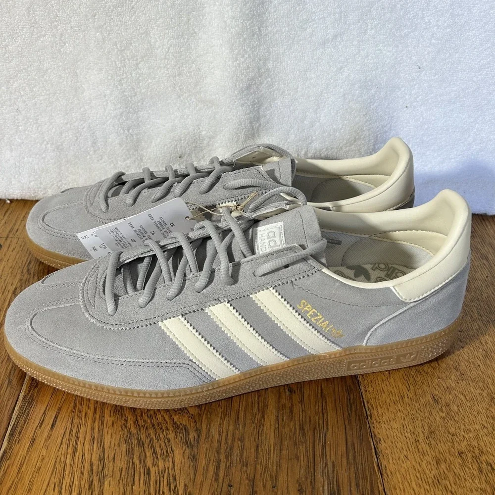 Adidas Mens Size 12 Handball Spezial Grey Two/Cream White/White Athletic Shoes